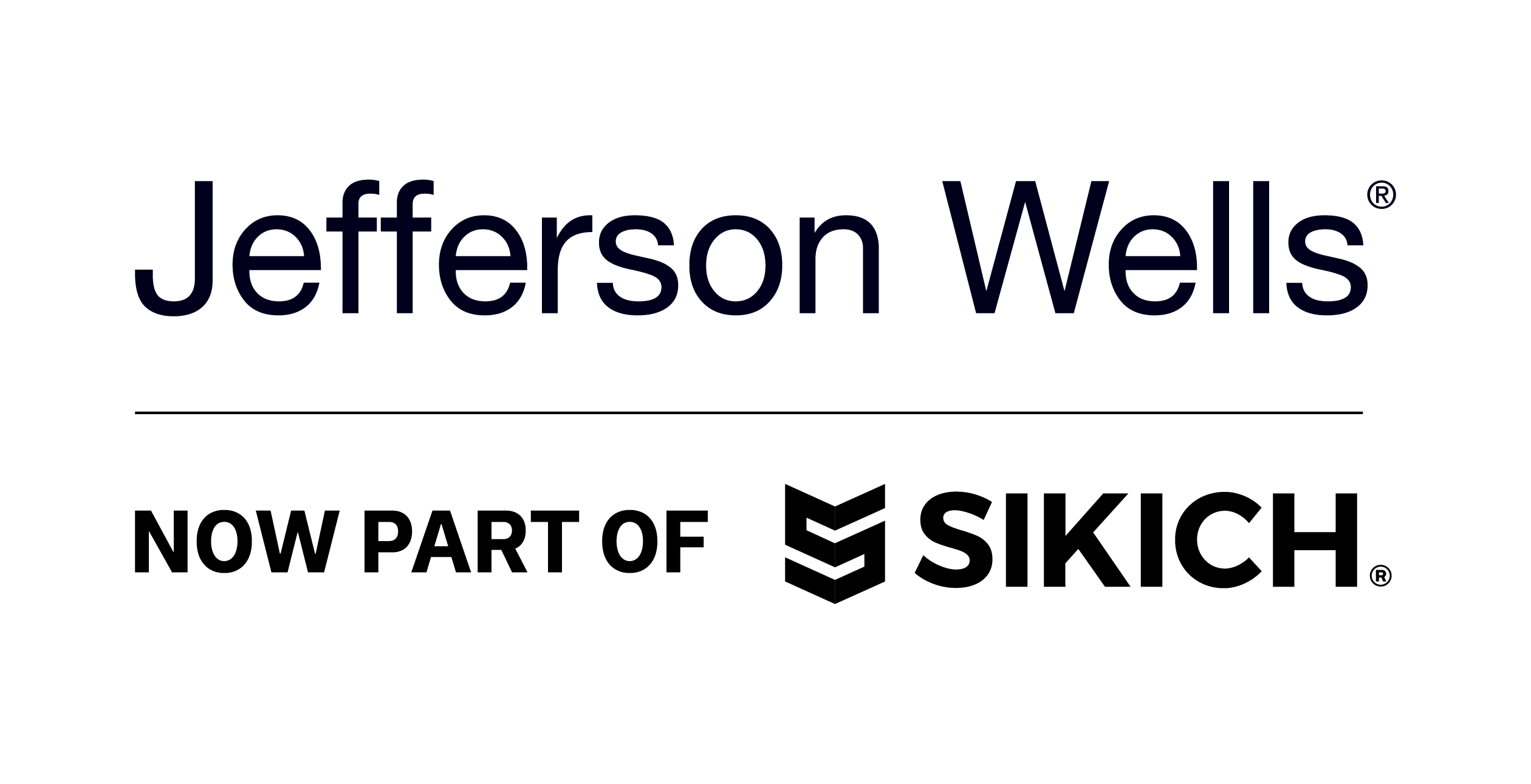 Jefferson Wells and Sikich BW Logo